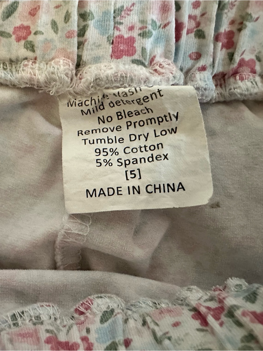 Stitchy Fish Floral Ruffle Trim kid’s Shorts - Pink Multi - Picture 3 of 4